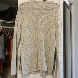 Bar 3 long hip length sweater with wintery detail